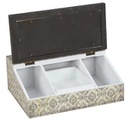 Scatola rettangolare bianco-nera jt-2931 cm. 24 x 18 x 9,5