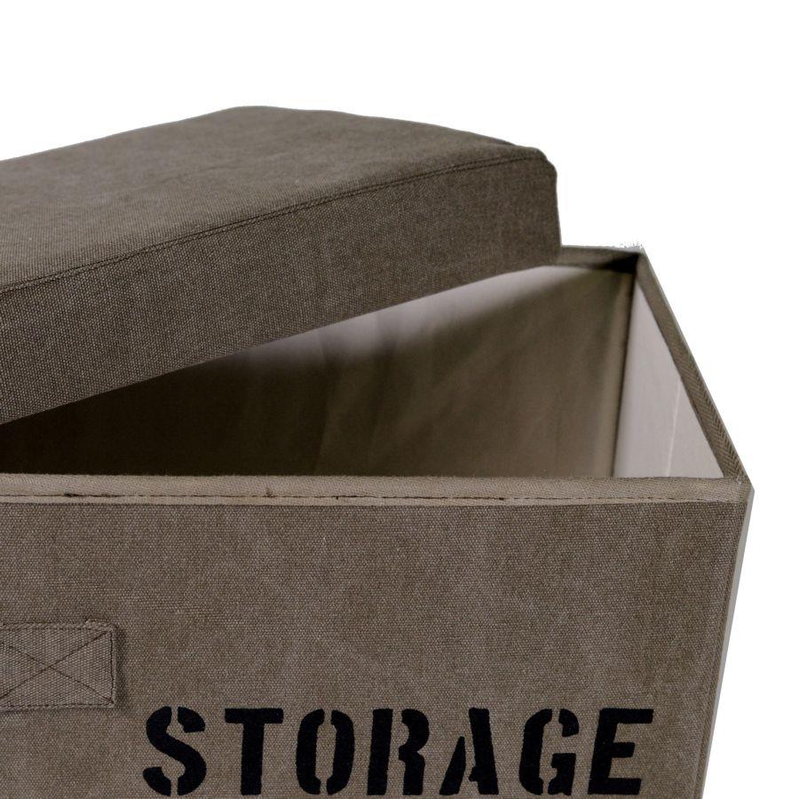 Scatola tessuto 1-3 marrone storage rettangolare cm 45x30h28