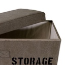 Scatola tessuto 1-3 marrone storage rettangolare cm 45x30h28