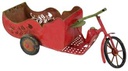 Scritta resina bianco rosso con led cm45x12h36