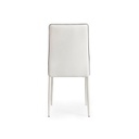 Sedia Achille con struttura in acciaio colore bianco