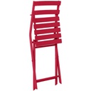 Sedia da giardino pieghevole colore: rossa