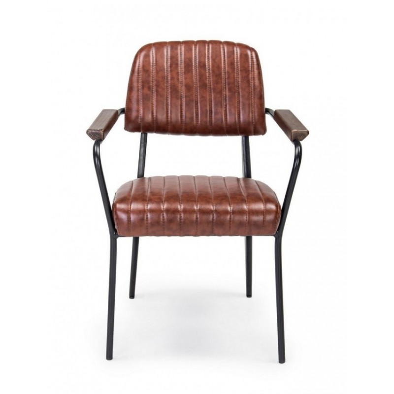 Sedia vintage C-BR Nelly arancio scuro vintage 60x63x84h cm