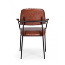 Sedia vintage C-BR Nelly arancio scuro vintage 60x63x84h cm
