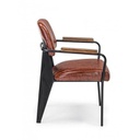 Sedia vintage C-BR Nelly arancio scuro vintage 60x63x84h cm