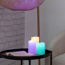 Set tre candele led RGB