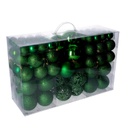 Sfera plastica confezione 100 pezzi verde cmø4,6,8