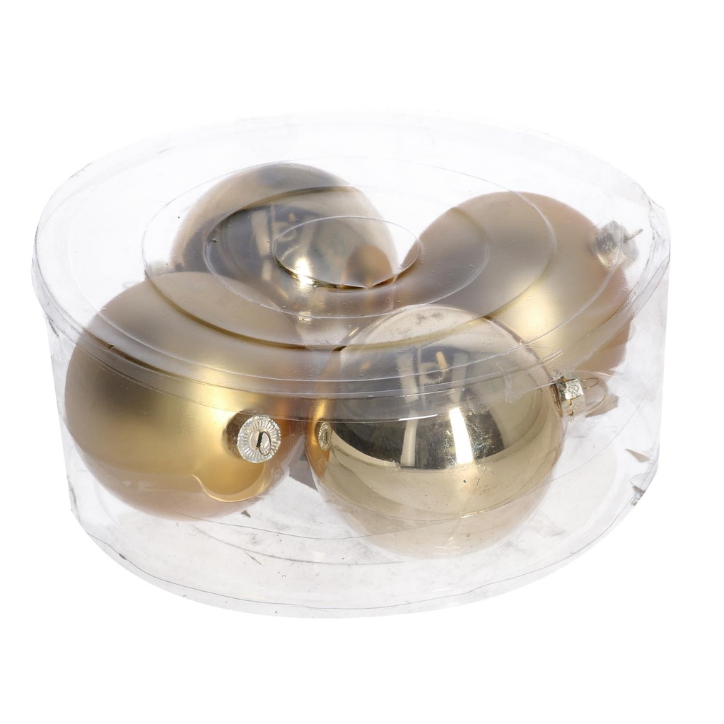 Sfera vetro cmø10 confezione da 4pz oro