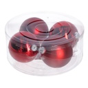 Sfera vetro cmø10 confezione da 4pz rosso