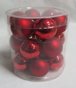 Sfera vetro cmø10 confezione da 4pz rosso