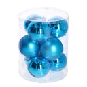Sfera vetro cmø8 confezione da 9pz blu