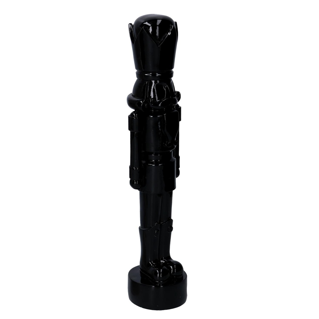 Soldatino resina laccato nero lucido cm8,5x8h38