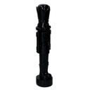 Soldatino resina laccato nero lucido cm8,5x8h38