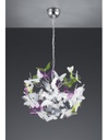 Sospensione Butterfly 4xG9 Cromo Farfalle Multicolor Ø50 cm Trio Lighting