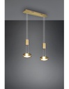 Sospensione Diffusori Disco Led Dimmer Franklin Ottone Trio Lighting