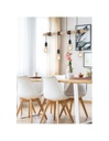 Sospensione Vintage Brody 4xE27 Nero Legno Trio Lighting