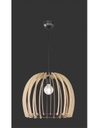 Sospensione Wood 1xE27 Cupola Listelli Legno Naturale Ø50 cm Trio Lighting