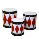Tamburo metallo 1-3 bianco cm ø45h50