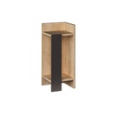 Tavolino di design Elos colore rovere oak pannello antracite 25x25x60h destro EFFEZ