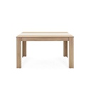 Tavolo da pranzo colore rovere inserto nero o bianco reversibile 138x80xh.74 cm EFFEZ