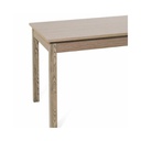 Tavolo pranzo allungabile colore olmo in legno nobilitato cm 70x110-150