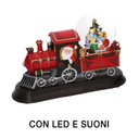 Trenino led resina con musica cm24x8,5h17