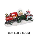 Trenino led resina con musica cm34x11,5h18,5