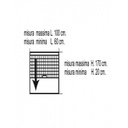 Zanzariera verticale Colore avorio cm 100 x 170 h