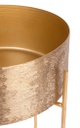 Set 2 porta vaso oro in alluminio stile classico