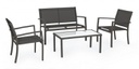 Set salotto antracite in metallo