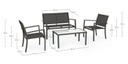 Set salotto antracite in metallo