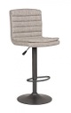 Sgabello bar Connor grigio chiaro in ecopelle vintage