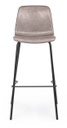 Sgabello bar vintage ecopelle beige Kyra cm 39 x 44 x 103,5