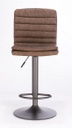 Sgabello bar vintage ecopelle marrone Connor cm 41 x 50 x 94,5