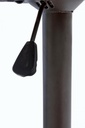 Sgabello bar vintage ecopelle marrone Connor cm 41 x 50 x 94,5