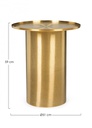 Tavolino Gold in metallo stile atmosphere cm Ø51x59h