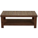 Tavolino legno ankara 2 piani rettangolare cm 120x60h45