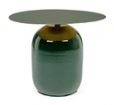 Tavolino verdone in metallo stile design Ø50x39.5h