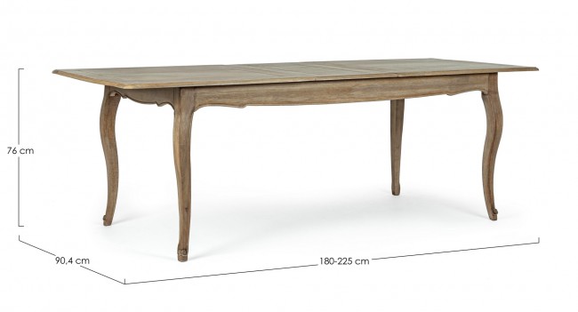Tavolo allungabile 180-225x90 in legno stile classico