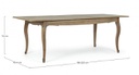 Tavolo allungabile 180-225x90 in legno stile classico