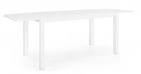 Tavolo allungabile bianco in alluminio stile classico cm 140-210x77