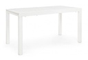 Tavolo allungabile bianco in alluminio stile classico cm 140-210x77