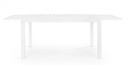 Tavolo allungabile bianco in alluminio stile classico cm 140-210x77