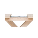 Tavolo allungabile gambe a incrociate colore rovere sonoma 160-200x90xh76 cm