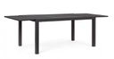 Tavolo allungabile antracite in alluminio stile classico cm 160-240x90