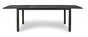 Tavolo allungabile antracite in alluminio stile classico cm 160-240x90