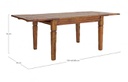 Tavolo allungabile in legno stile rustico cm 120/160/200x90 cm