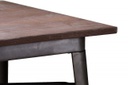 Tavolo ferro bristol top in legno marrone cm 160x80h76