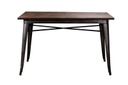 Tavolo ferro bristol top in legno marrone cm 160x80h76