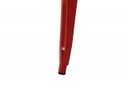 Tavolo ferro bristol top in legno rossocm 160x80h76